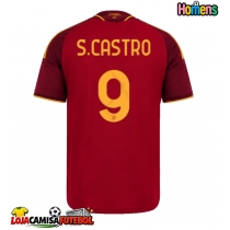 Camisa de Futebol AS Roma Santiago Castro #9 Equipamento Principal 2026-27 Manga Curta